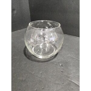 Libbey 802 Ball Fish Bowl 3.875 Inch 9.8 Centimeter‎ Clear Glass USA